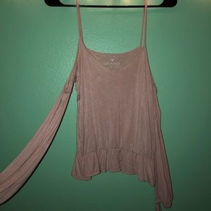 American Eagle light pink shirt